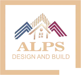 Alps Design and Build Logo on the header of homepage